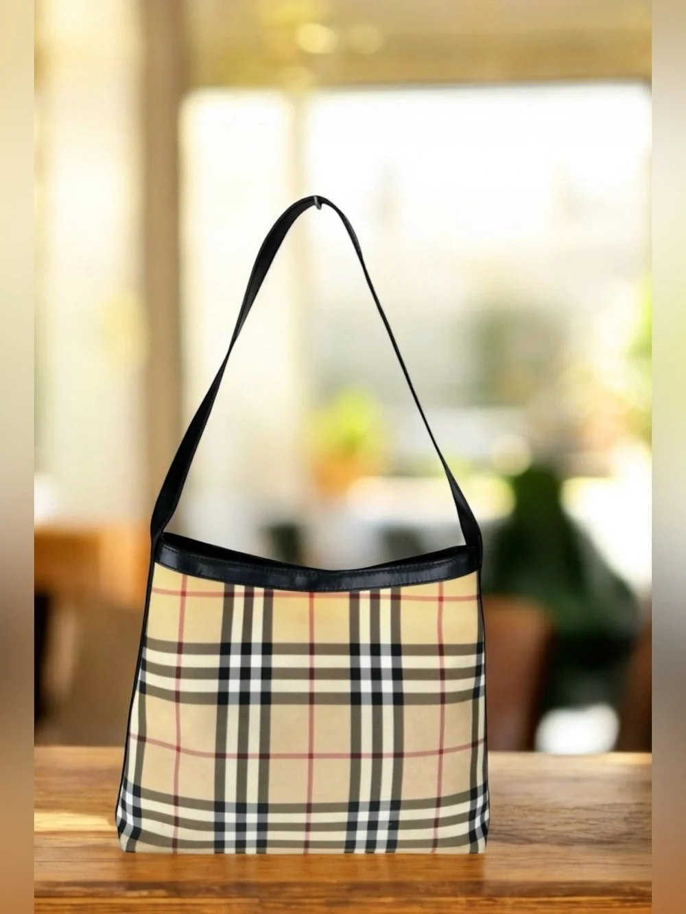 BURBERRY Vintage Nova Check Shoulder Bag